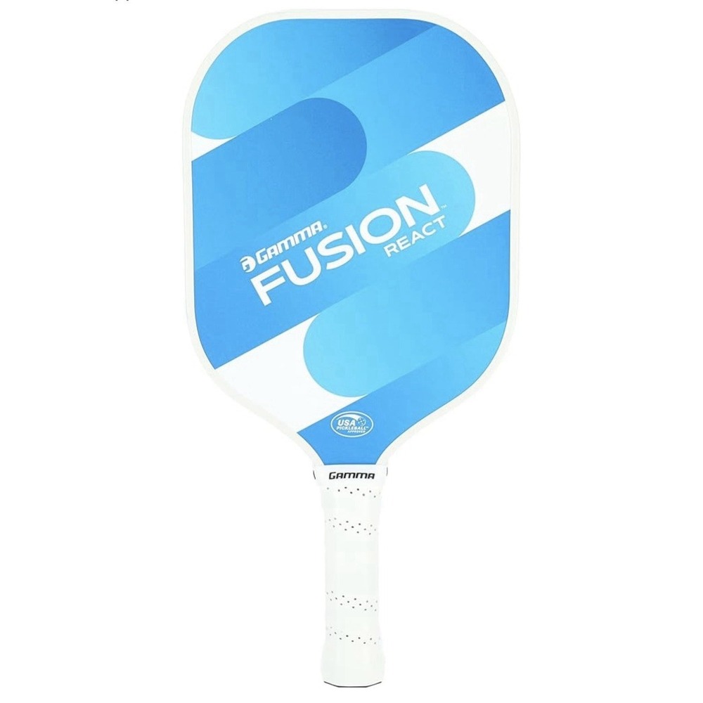 Gamma Fusion React Pickleball Paddle Blue | Lightweight Composite Paddle USA NEW